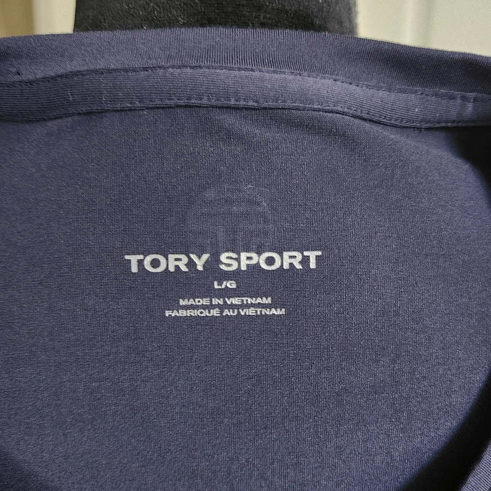 ‼️TORY BURCH‼️ Navy Blue Short Sleeve Athletic T-shirt, Tory Sport Size L